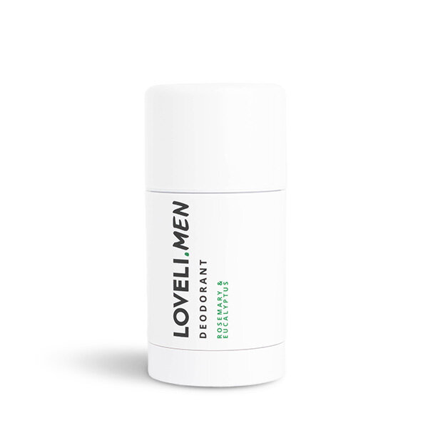 Loveli Men Deodorant  Rosemary & Eucalyptus  XL  -75ml   Deodorant voor mannen zonder aluminium75ml
