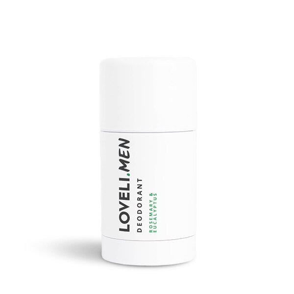 Loveli Men Deodorant  Rosmarin & Eukalyptus  XL  – 75 ml   Deodorant für Männer ohne Aluminium, 75 ml