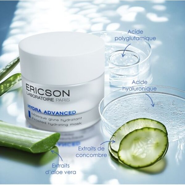 Ericson Laboratoire Hydra Advanced Frosted Hydrating Mask - gezichtsmasker met hydraterende ingredienten  50 ml