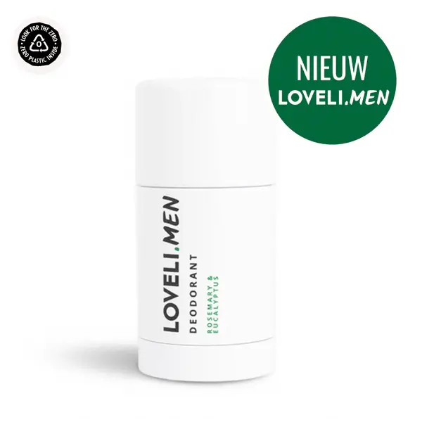 Loveli Men Deodorant  Rosemary & Eucalyptus 30ml Deodorant voor mannen zonder aluminium