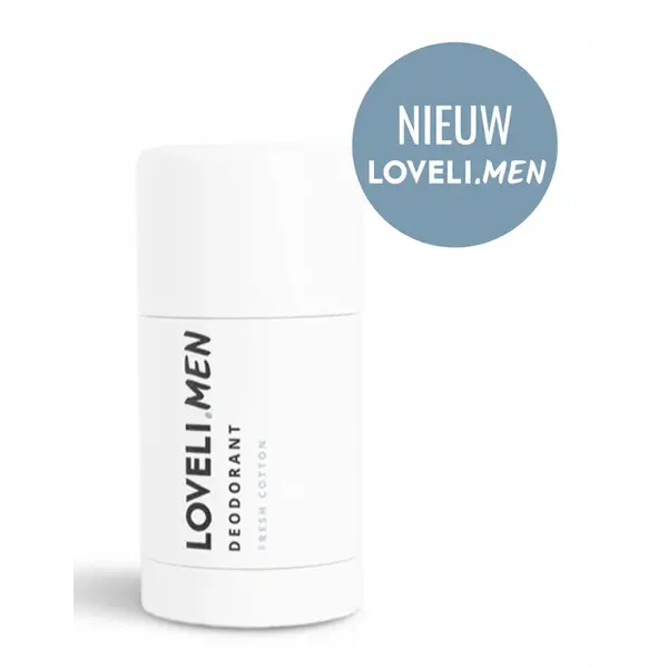 Loveli Men Fresh Cotton Deodorant  - Deodorant voor mannen zonder aluminium 75ml