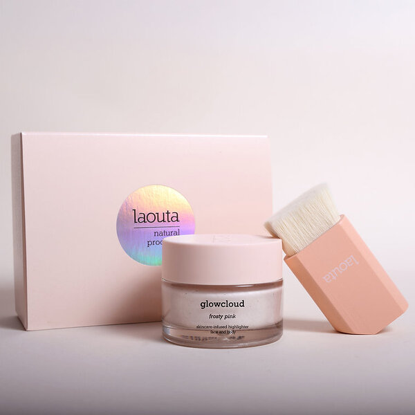 LAOUTA NATURAL  PRODUCTS Glowcloud Frosy Pink – Puder mit einem schönen, dezenten Schimmer  50 ml