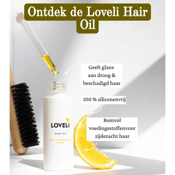 Loveli voedende en beschermende haarolie droog & beschadigd haar