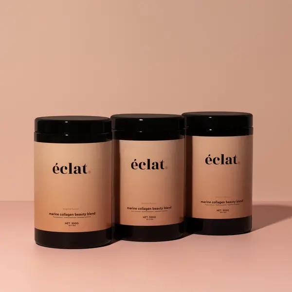 Eclat.  Marine Collagen voordeelset 3x Tropical pot voedingssupplement