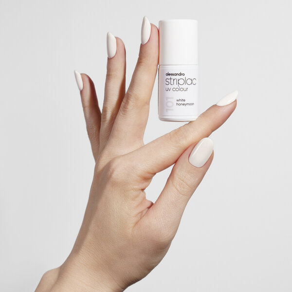 Alessandro Striplac  UV Colour 101 White Honeymoon witte  Nagellak 6.5ml