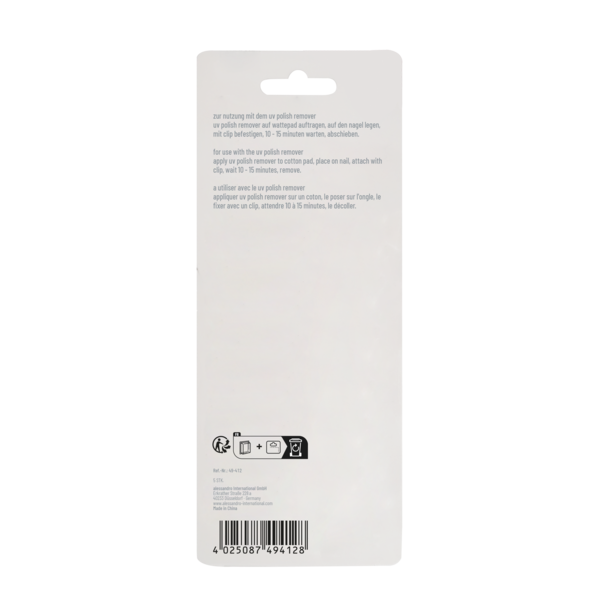 Alessandro Striplac  Soak off clips 5 stuks - voor het afsoaken van Striplac samen met de Soak off Liquid
