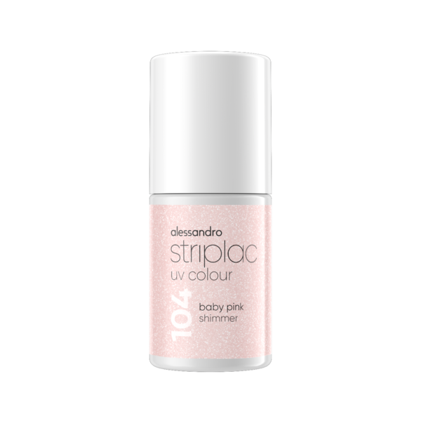 Alessandro Striplac UV Colour 104 Baby Pink Shimmer Nagellack  6,5 ml