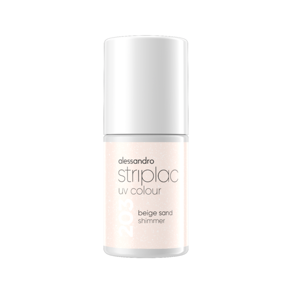 Alessandro Striplac UV Colour 203 Beige Sand Shimmer 6,5 ml