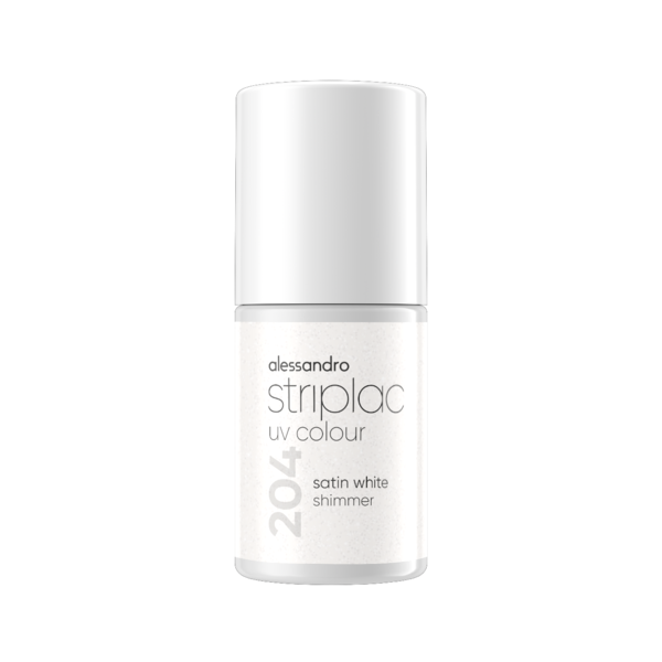 Alessandro Striplac UV Colour 204 Satin White Shimmer 6,5 ml