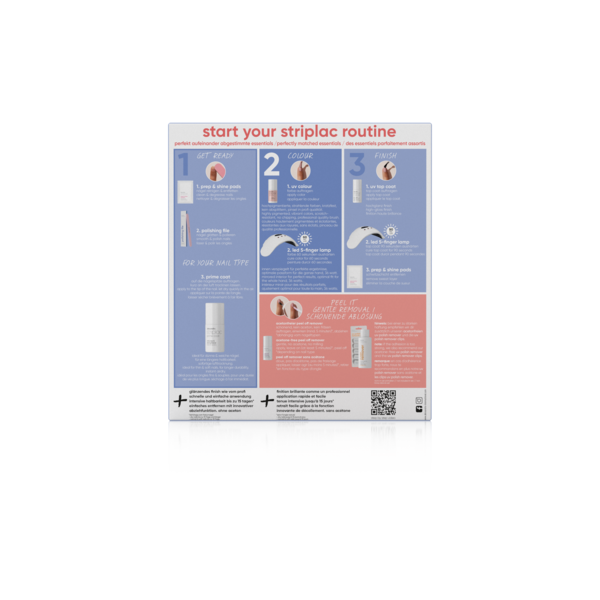 Alessandro Striplac UV Colour Startersset Normal & Soft nails  - totaal pakket met alles wat je nodig hebt - geschikt voor normalee en zachte nagels