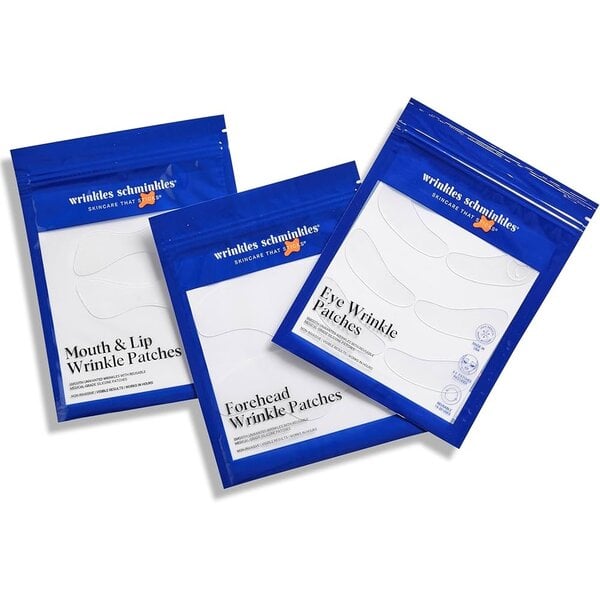 Wrinkle Schminkles Bestseller bundel 3st. anti rimpel pads  voor de ogen, voorhoofd en rondom de mond
