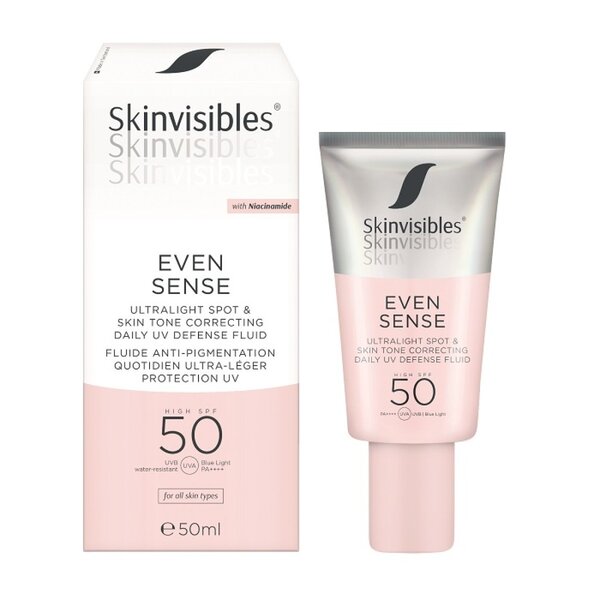 Skinvisibles Even Sense SPF 50 Skintone correction - zonbescherming voor een gelijkmatige teint 50ml