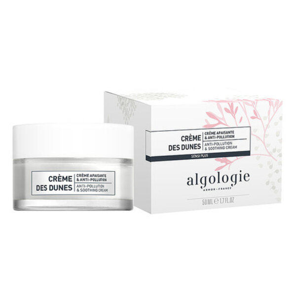 Algologie Des Dunes Anti Pollution & soothing cream  - heerlijk verzachtende creme voor de meest gevoelige huid 50ml