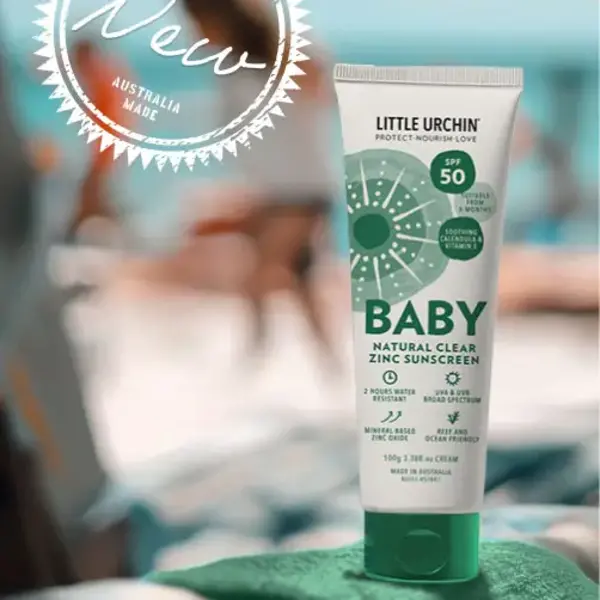 Little Urcrin Natürliche Sonnencreme  For Baby Natural Clear Zink LSF 50 – 100 ml  – der beste Sonnenschutz für Babys  mit natürlichem Sonnenschutzfilter