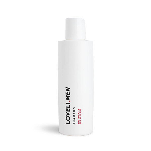 Loveli Men Shampoo rosemary & eucalyptus - haar shampoo voor mannen 200ml