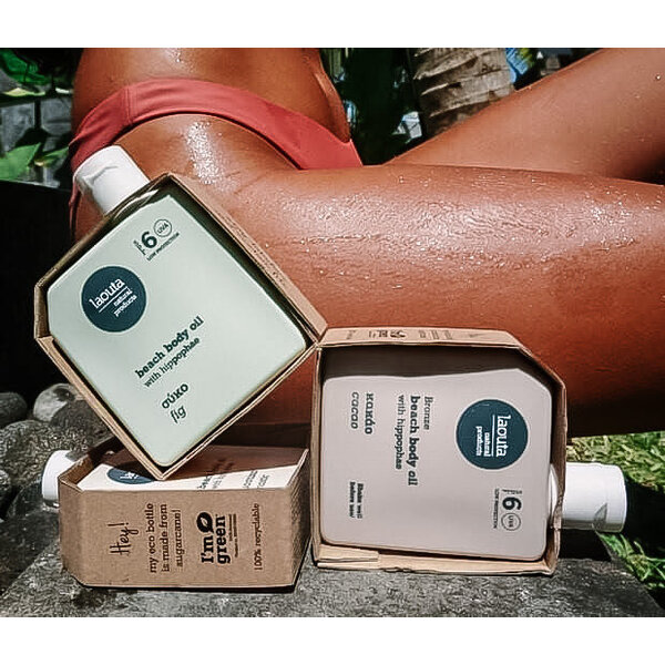 LAOUTA NATURAL  PRODUCTS Bronze Beach Body Oil pearly SPF6 - 100ml