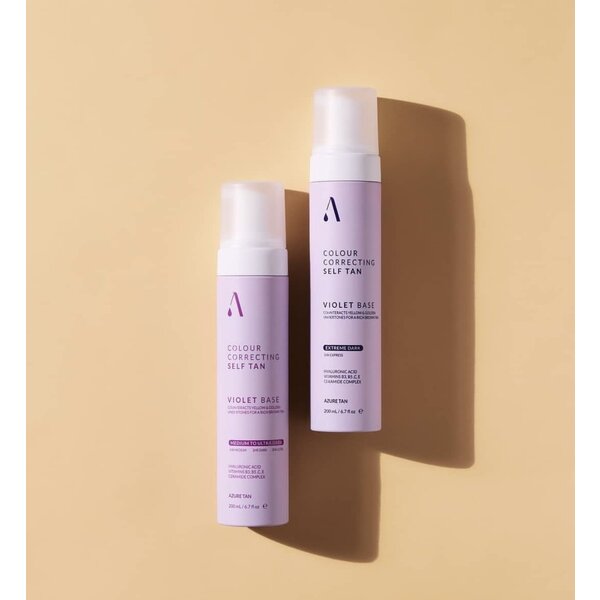 Azure Tan Selftanning DUO Self Tan Mousse Violet Base - Dark To Ultra dark  200ml