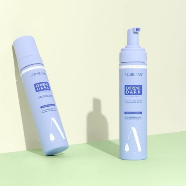 Azure Tan Selftanning DUO Self Tan Mousse EXTREME DARK – Extreme bis Maximum – Selbstbräunungsmousse 200 ml