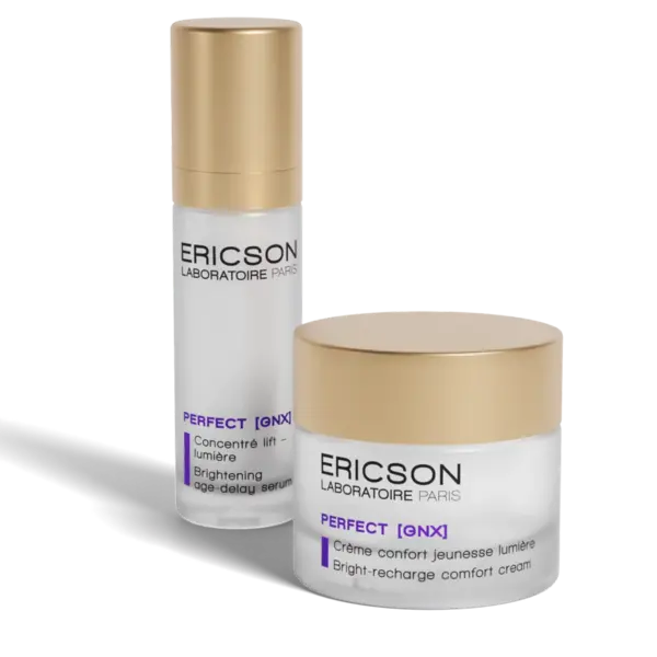 Ericson Laboratoire Perfect GNX Brightening Age delay serum + dagcreme voor de behandeling van pigmentvlekken en huidveroudering