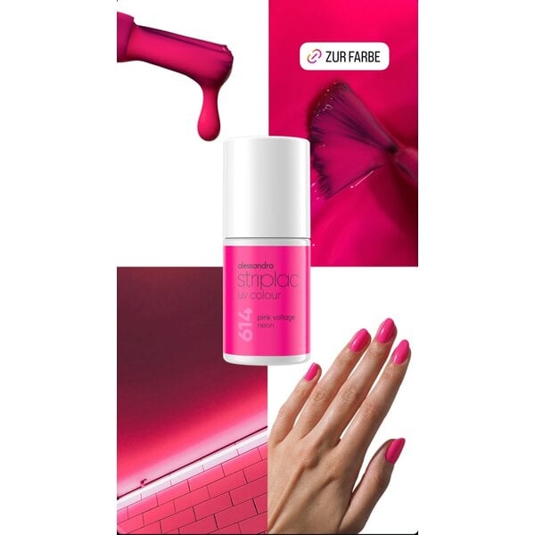 Alessandro Striplac UV Colour 614  Neon Pink Voltage 6,5 ml
