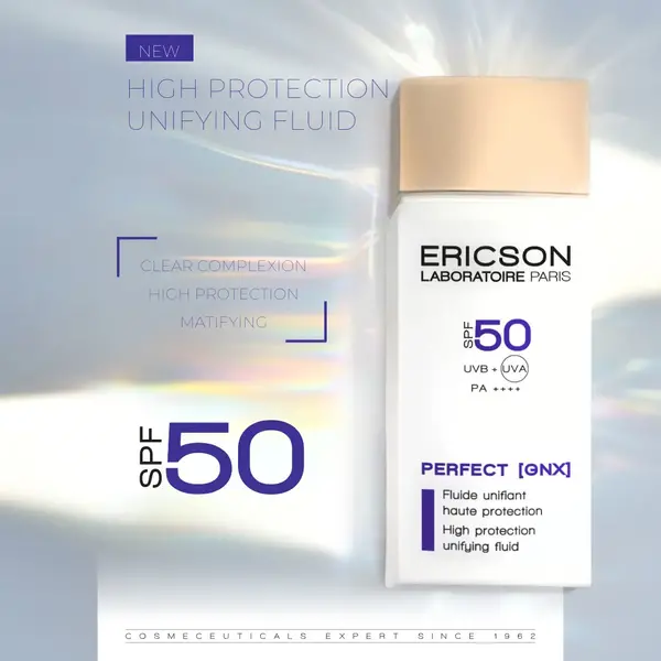 Ericson Laboratoire Perfect GNX High Protection Unifying Fluid LSF 50 – schützendes Fluid, das die Entstehung von Pigmentflecken mindert – 50 ml