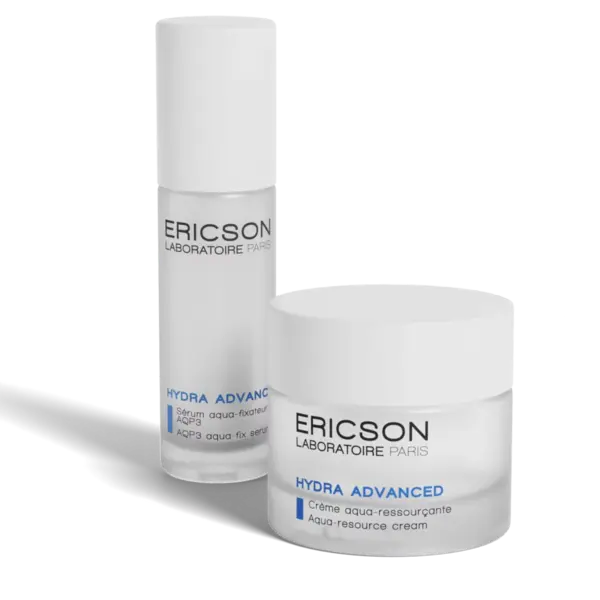 Ericson Laboratoire Hydra Advanced Duo Serum + Tagescreme – ein wunderbares Duo für feuchtigkeitsarme Haut – spendet intensive Feuchtigkeit – ein Bestseller bei Viva Donna