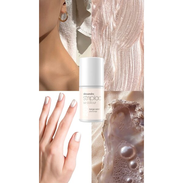 Alessandro Striplac UV Colour 203 Beige Sand Shimmer 6.5ml