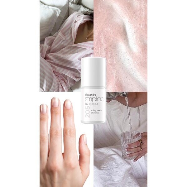 Alessandro Striplac UV Colour 205 Milky Touch Shimmer 6.5ml