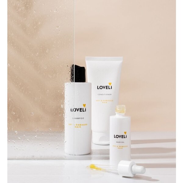 Loveli Haarverzorging Trio - Shampoo - conditioner - haarolie - haarverzorging met natuurlijke ingredienten