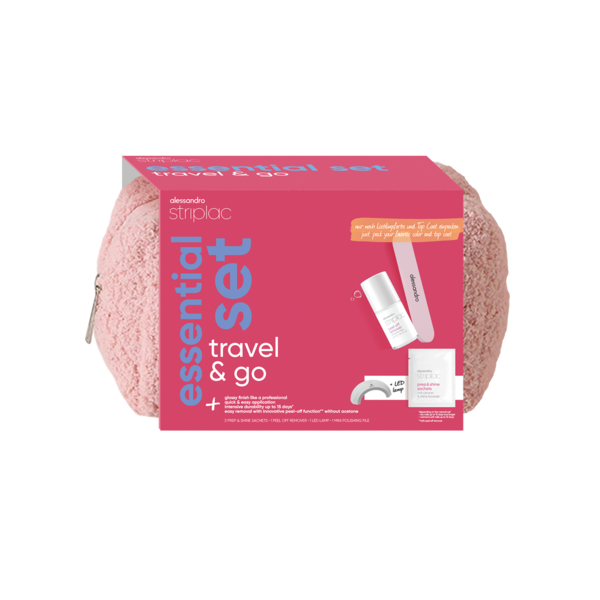 Alessandro Striplac UV Colour travelset - met deze set lak jij zelfs je nagels met Striplac als je onderweg of op vakantie bent heel gemakkelijk en snel.
