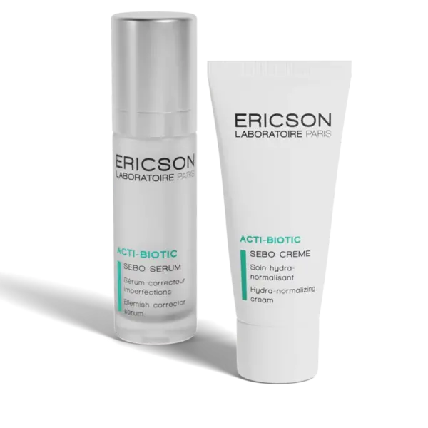 Ericson Laboratoire  Acti Biotic duo set - Serum + creme - voordeelset voor de onzuivere, vette en acne huid