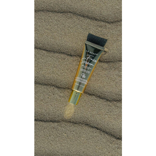 Le Beach Face screen Golden tan glow spf 30 - Getinte zonbescherming voor het gezicht - geschikt voor ieder huidtype  50ml