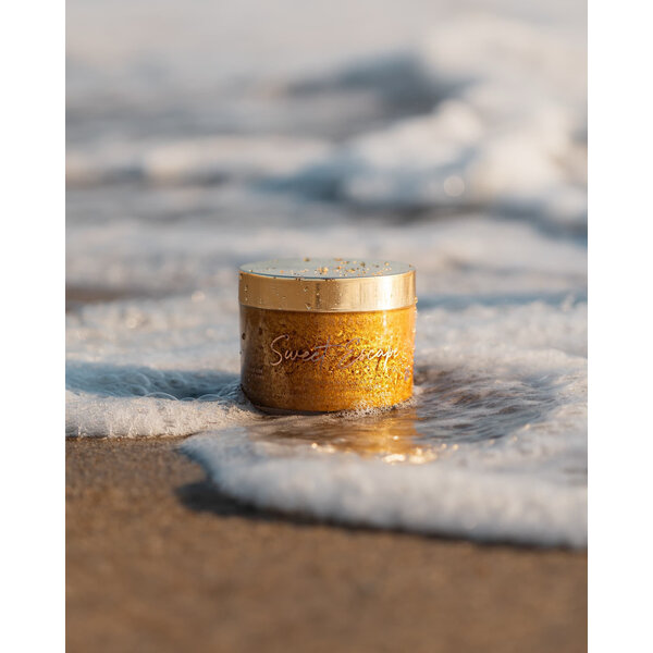 Le Beach Sugar Skin Polish Shimmer Body Scrub – Körperpeeling mit goldenem Schimmer, 280 ml