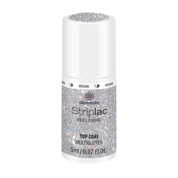 Alessandro Striplac topcoat Multi glitter 5ml