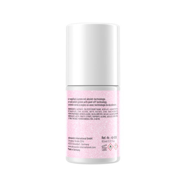 Alessandro Striplac Colour & Glow – ein tolles Set mit einem glänzenden Überlack sowie einer rosa und einer roten Striplac-Farbe – gerade total im Trend – 3 Stück