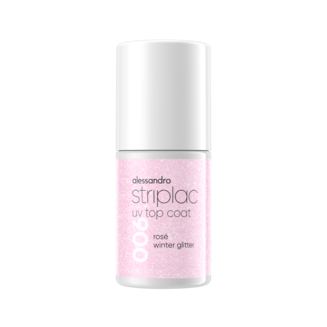 Striplac UV Colour 006 Rosé Winter Glitter topcoat 6.5ml