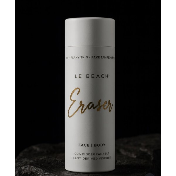 Le Beach face and body scrub handschoen