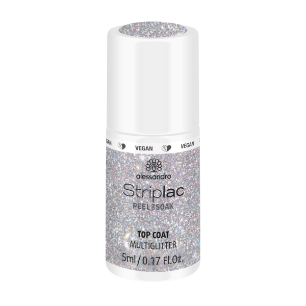 Alessandro Striplac topcoat goldglitter 5ml