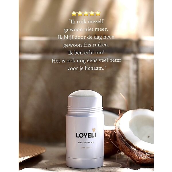 Loveli Deodorant Coconut  XL  met zink  75ml