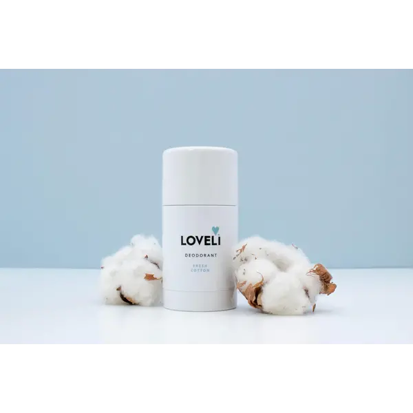 Loveli Deodorant  Fresh Cotton met zink  75ml   zonder aluminium