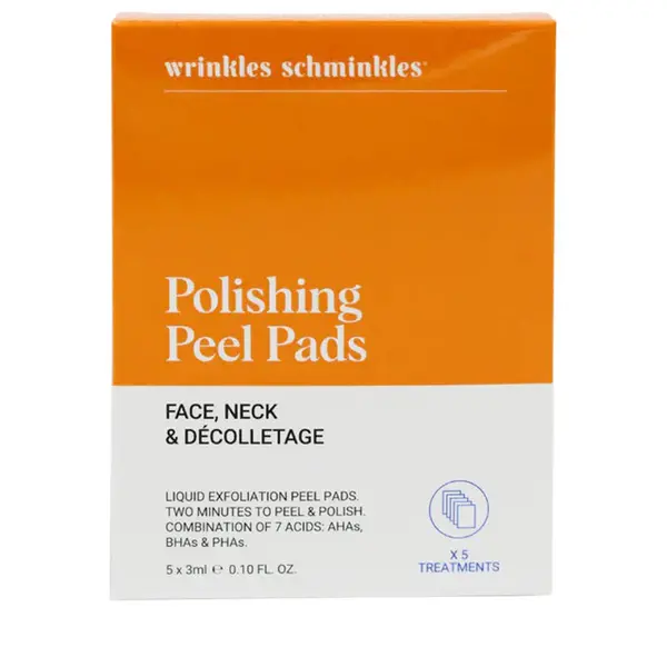 Wrinkle Schminkles Polishing Peel face pads 5st - Peeling anti age pads voor het gezicht