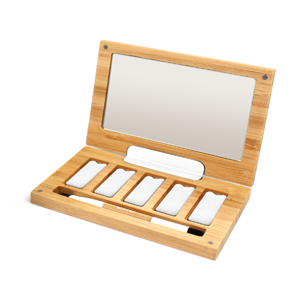 ZAO Skincare & Make-up  Bamboo Beauty Box  five – Nachfüllbox für 5 Nachfüllpackungen Lidschatten oder Augenbrauenpuder