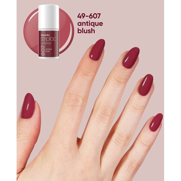 Alessandro Striplac UV Colour  Velvet Luxe 607 Antique Blush 6.5ml