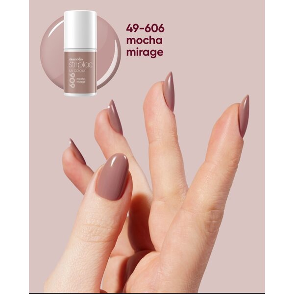 Alessandro Striplac UV Colour  Velvet Luxe 606 Mocha Mirage 6.5ml