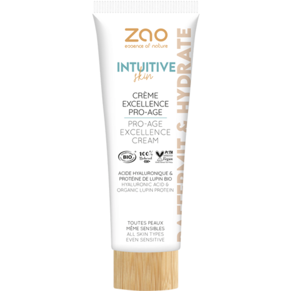 ZAO Skincare & Make-up  Intuitive Creme Excellence Pro Age – Gesichtspflege für reife Haut – 100 % natürliche Inhaltsstoffe   50 ml