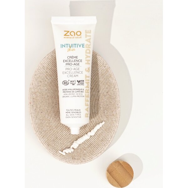 ZAO Skincare & Make-up  Intuitive Creme Excellence Pro Age - gezichtsverzorging voor de rijpere huid - 100% natuurlijke ingredienten   50ml