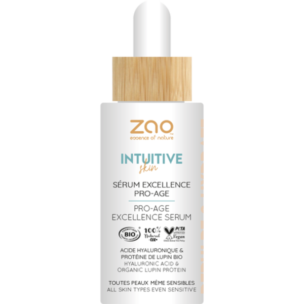 ZAO Skincare & Make-up  Intuitive Excellence Pro age Serum - gezichtsserum voor de rijpere huid met enkel natuurlijke ingredienten  30ml