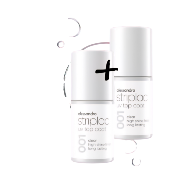 Alessandro Striplac  topcoat 6.5ml Gel Nagellak duo voordeelset