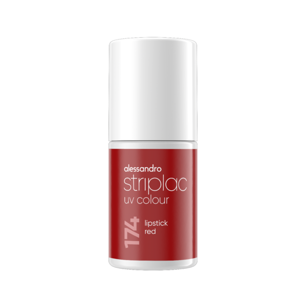 Alessandro Striplac UV Colour  Bestseller-Trio – Nude-Farbe – intensives Rot – Dunkelbraun