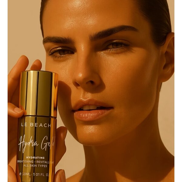 Le Beach Hydra Gold  - de meest heerlijke hydraterende dagverzorging voor gezicht en hoofdhuid.30ml